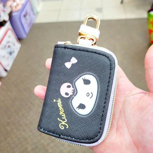 Brand New Japan Sanrio Kuromi Keychain Pouch - Picture 1 of 11
